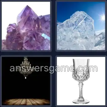4 Pics 1 Word 7 Letters CRYSTAL