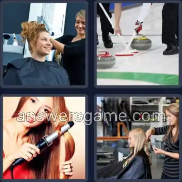 4 Pics 1 Word 7 Letters CURLING