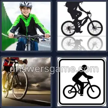 4 Pics 1 Word 7 Letters CYCLIST