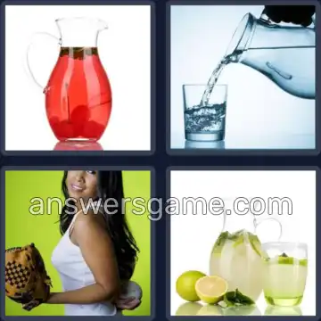 4 Pics 1 Word 7 Letters PITCHER