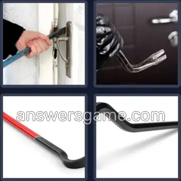 4 Pics 1 Word 7 Letters CROWBAR