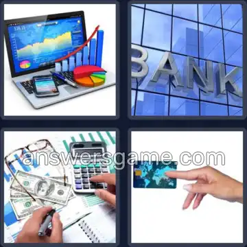 4 Pics 1 Word 7 Letters ACCOUNT