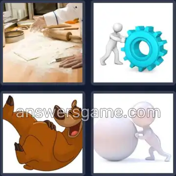 4 Pics 1 Word 7 Letters ROLLING