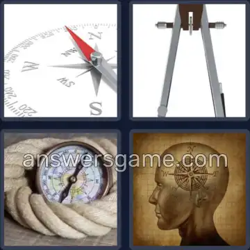 4 Pics 1 Word 7 Letters COMPASS