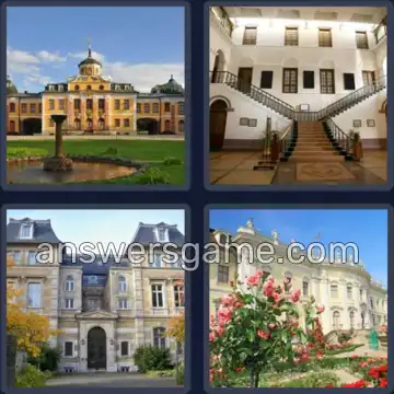 4 Pics 1 Word 7 Letters MANSION