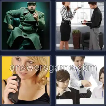 4 Pics 1 Word 7 Letters DICTATE