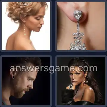 4 Pics 1 Word 7 Letters EARRING