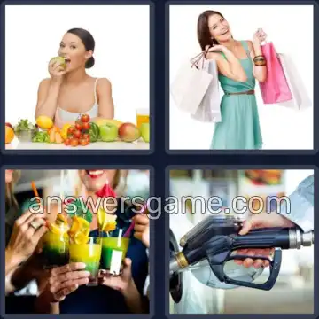 4 Pics 1 Word 7 Letters CONSUME