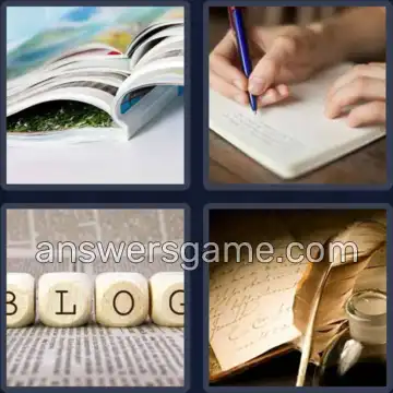 4 Pics 1 Word 7 Letters JOURNAL