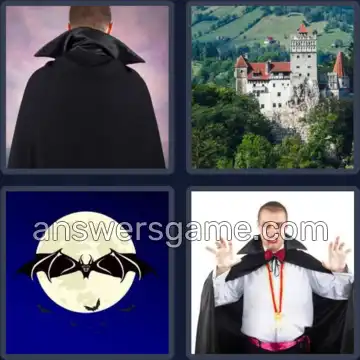 4 Pics 1 Word 7 Letters DRACULA