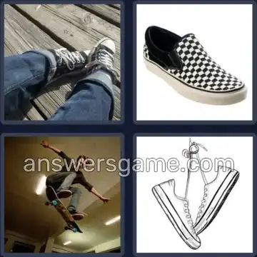 4 Pics 1 Word 7 Letters SNEAKER
