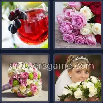 4 Pics 1 Word 7 Letters BOUQUET