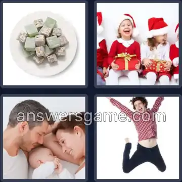 4 Pics 1 Word 7 Letters DELIGHT