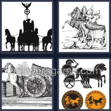 4 Pics 1 Word 7 Letters CHARIOT