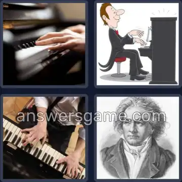 4 Pics 1 Word 7 Letters PIANIST