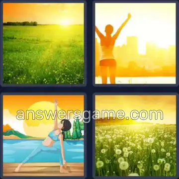 4 Pics 1 Word 7 Letters SUNRISE