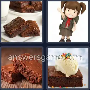 4 Pics 1 Word 7 Letters BROWNIE