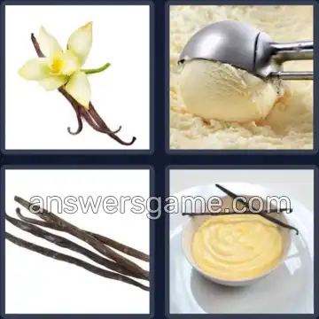 4 Pics 1 Word 7 Letters VANILLA
