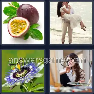 4 Pics 1 Word 7 Letters PASSION