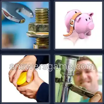 4 Pics 1 Word 7 Letters TIGHTEN