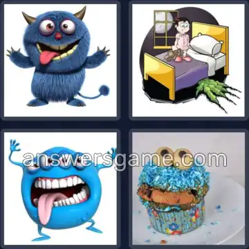 4 Pics 1 Word 7 Letters MONSTER