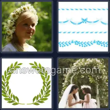 4 Pics 1 Word 7 Letters GARLAND