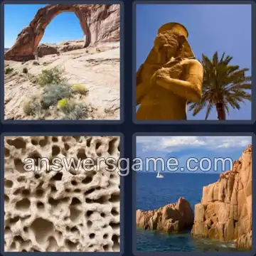 4 Pics 1 Word 7 Letters EROSION