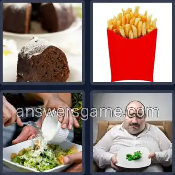 4 Pics 1 Word 7 Letters PORTION