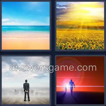 4 Pics 1 Word 7 Letters HORIZON