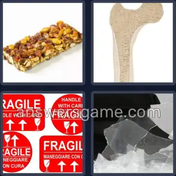 4 Pics 1 Word 7 Letters BRITTLE