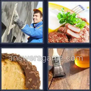 4 Pics 1 Word 7 Letters COATING