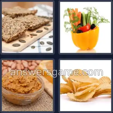 4 Pics 1 Word 7 Letters CRUNCHY