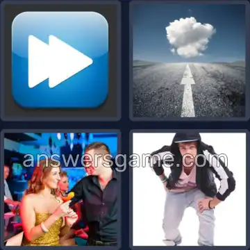 4 Pics 1 Word 7 Letters FORWARD