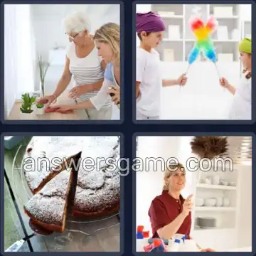 4 Pics 1 Word 7 Letters DUSTING