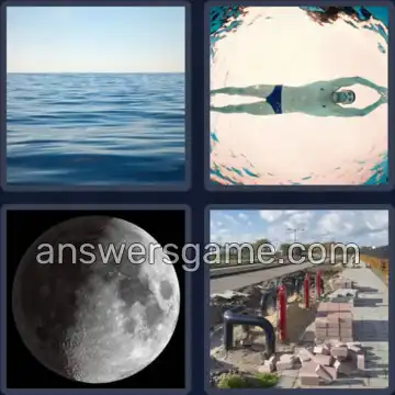 4 Pics 1 Word 7 Letters SURFACE