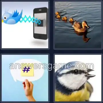 4 Pics 1 Word 7 Letters TWITTER