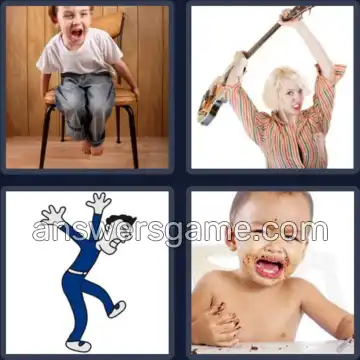 4 Pics 1 Word 7 Letters TANTRUM