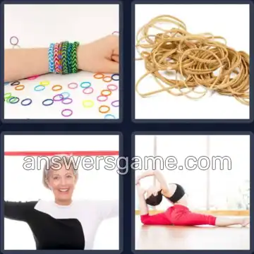 4 Pics 1 Word 7 Letters ELASTIC