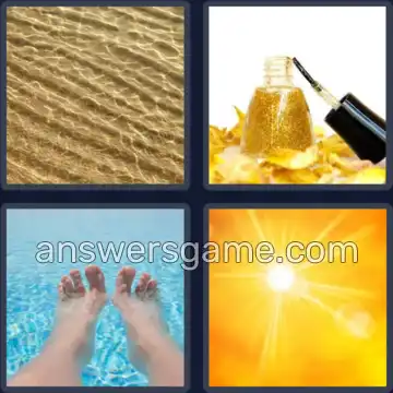 4 Pics 1 Word 7 Letters SHIMMER