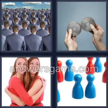 4 Pics 1 Word 7 Letters SIMILAR