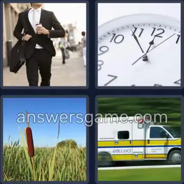 4 Pics 1 Word 7 Letters RUSHING