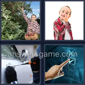 4 Pics 1 Word 7 Letters PICKING