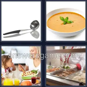4 Pics 1 Word 7 Letters DISHING