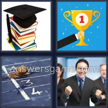 4 Pics 1 Word 7 Letters SUCCEED