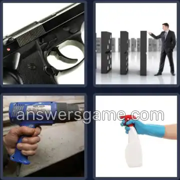 4 Pics 1 Word 7 Letters TRIGGER