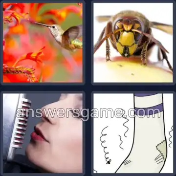 4 Pics 1 Word 7 Letters HUMMING