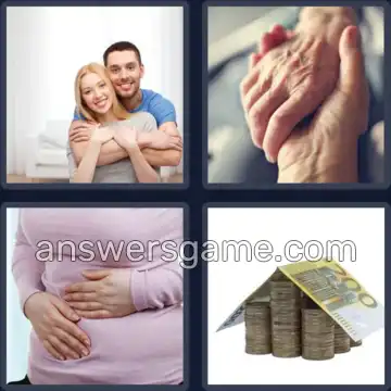 4 Pics 1 Word 7 Letters HOLDING