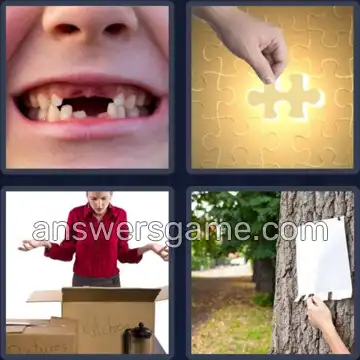 4 Pics 1 Word 7 Letters MISSING