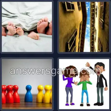 4 Pics 1 Word 7 Letters BETWEEN