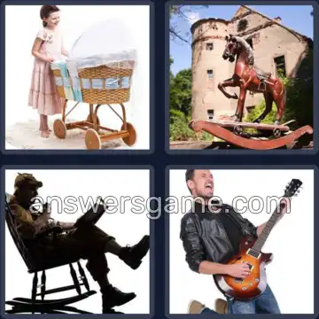 4 Pics 1 Word 7 Letters ROCKING